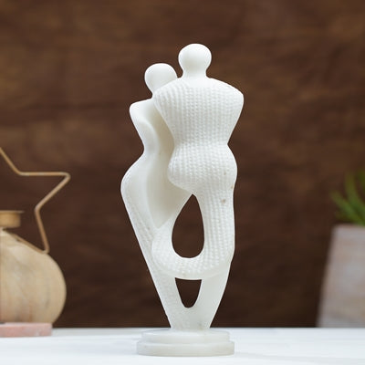 Marble Couple Abstract Statue