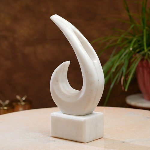 Elegant Marble Swirl Sculpture