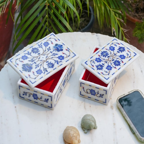 Handcrafted Marble Inlay Box