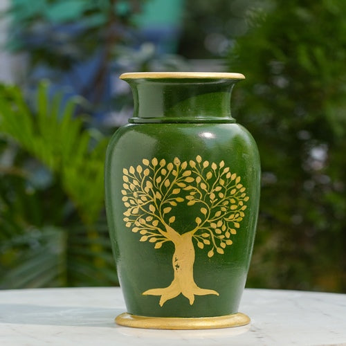 Handcrafted Marble Tree of Life Vase