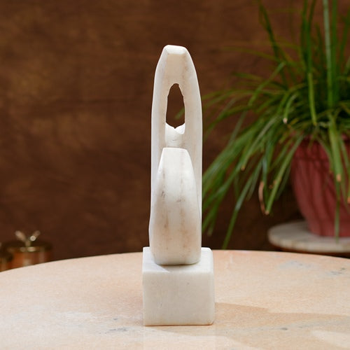 Elegant Marble Swirl Sculpture