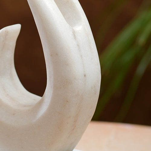 Elegant Marble Swirl Sculpture