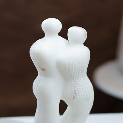 Marble Couple Abstract Statue