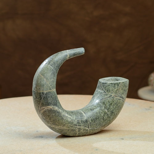 Green Marble Curved flower vase