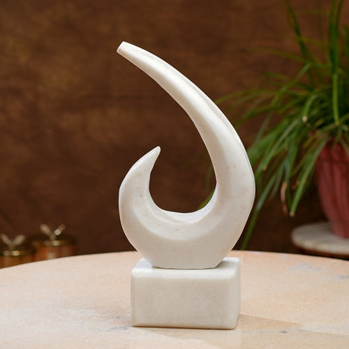 Elegant Marble Swirl Sculpture