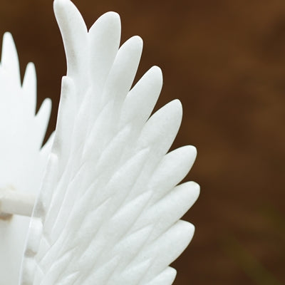 White Marble Swan Sculpture