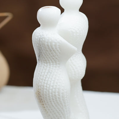 Marble Couple Abstract Statue