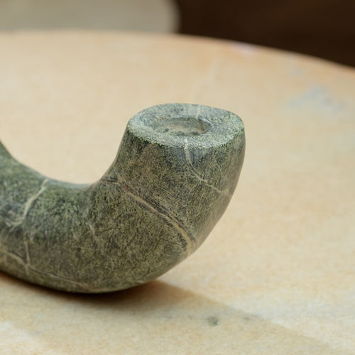 Green Marble Curved flower vase