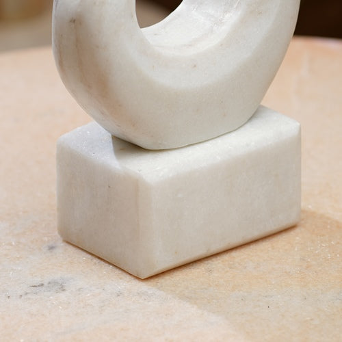 Elegant Marble Swirl Sculpture