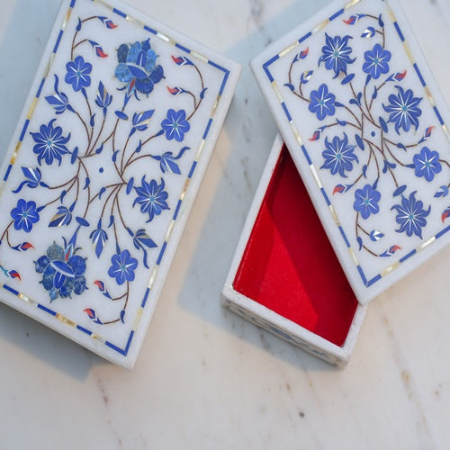 Handcrafted Marble Inlay Box