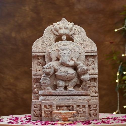 Ganesha on Singhasan