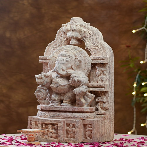 Ganesha on Singhasan