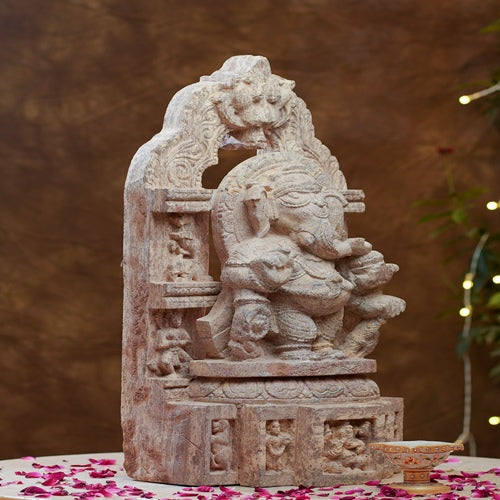 Ganesha on Singhasan