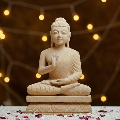 Gold Dhyana Mudra Buddha  Calm Energy for Your Space