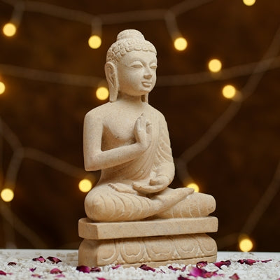 Gold Dhyana Mudra Buddha  Calm Energy for Your Space