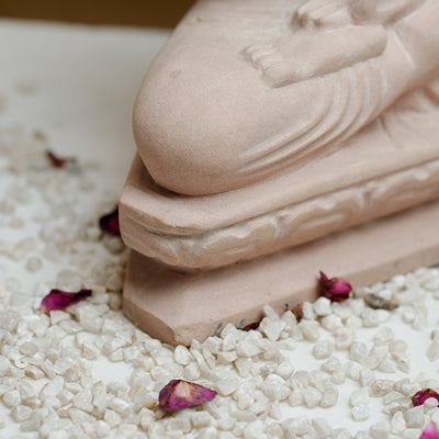 Pink Dhyana Mudra Buddha Calm Energy for Your Space