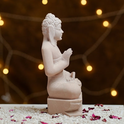 Pink Dhyana Mudra Buddha Calm Energy for Your Space