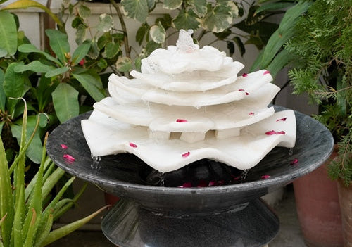 Marble 5Tier Lotus Fountain