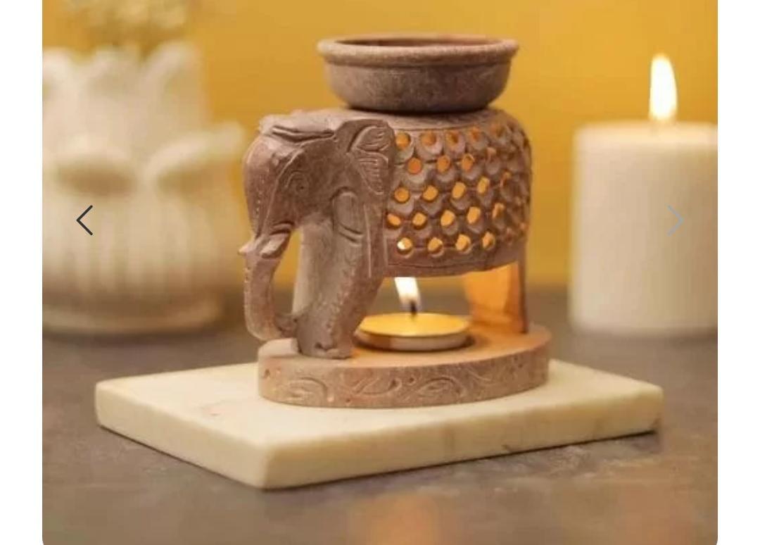HandCarved Elephant Oil Diffuser & Tealight Holder