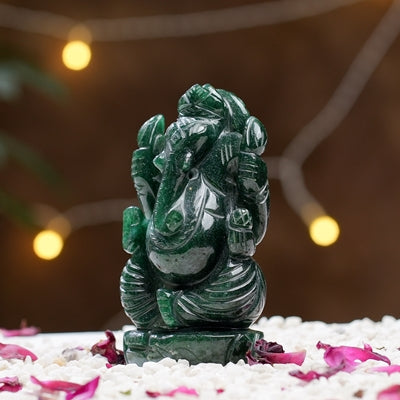 Jade Ganesha  Prosperity Statues