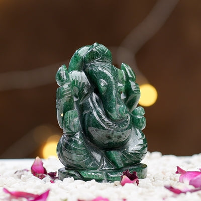 Jade Ganesha  Prosperity Statues