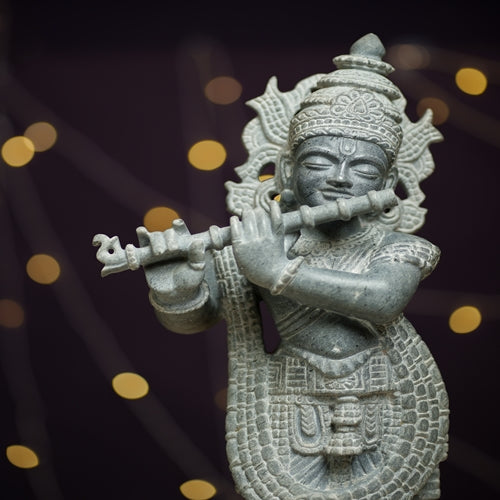 Divine Krishna: The Enchanting Flute Player