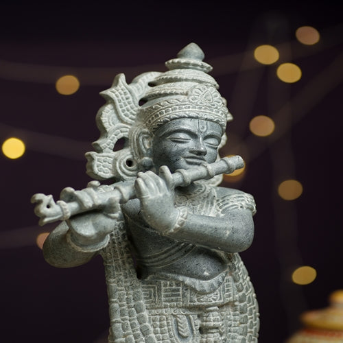 Divine Krishna: The Enchanting Flute Player