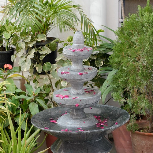 Marble 4-Tier Water Fountain